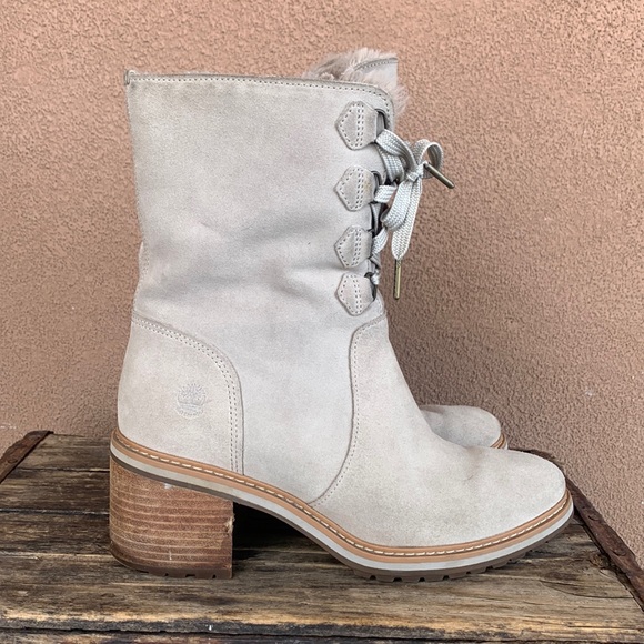 Timberland Taupe Sienna High Waterproof Mid Boot - Picture 4 of 11